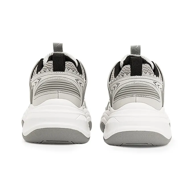 VILNEX Wear Resistant Breathable Slip Resistant Low Top Chunky Sneakers Unisex Dark Gray-4