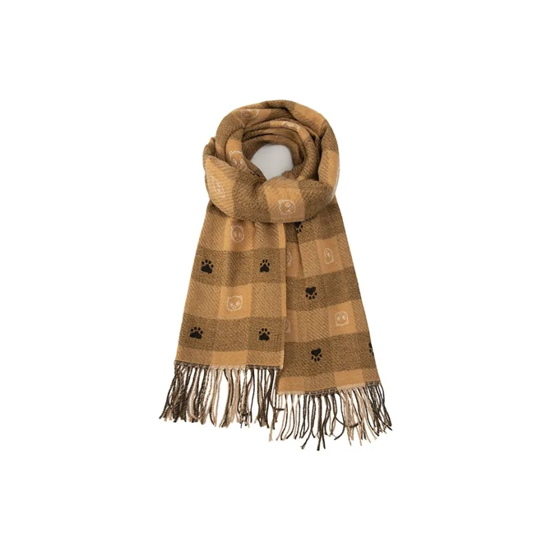 BAIJUAN Knit Scarves Unisex-3