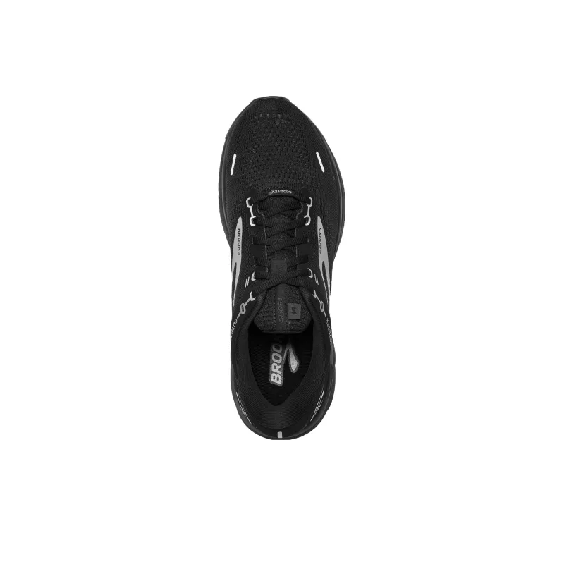 Brooks Ghost 14 Durable Breathable Lightweight Low-Top Running Shoes Men's Black-3