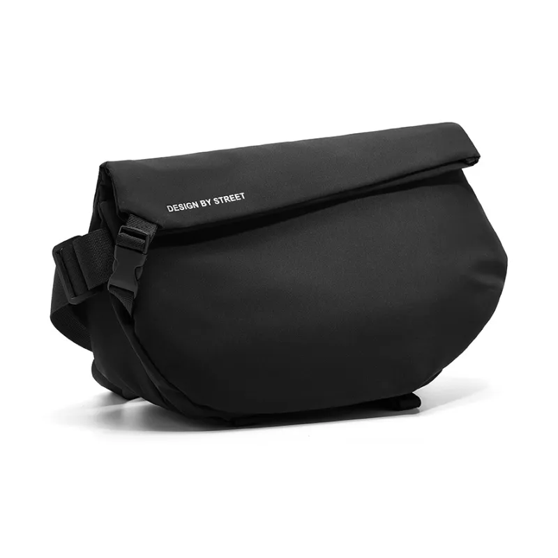 RIOREX Polyamide Messenger Bag Shoulder Bag Crossbody Bag Regular Unisex Black/Custard/Gray Black/Frosted Black-19