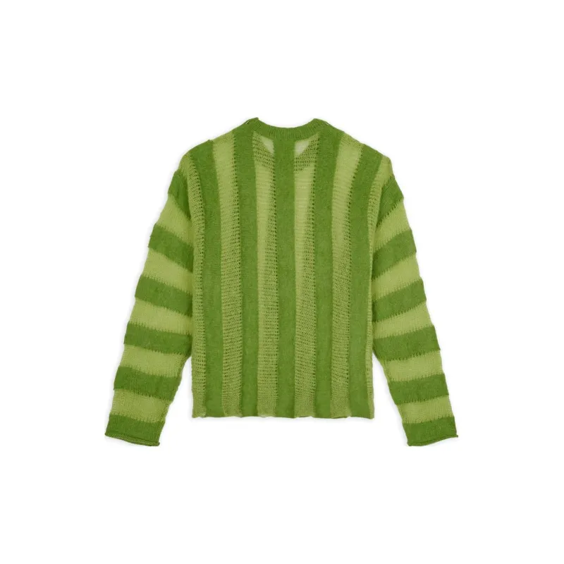 Brain Dead Fuzzy Threadbare Striped Jumper-1