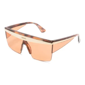 VERSACE Shield frame Oversize Sunglasses