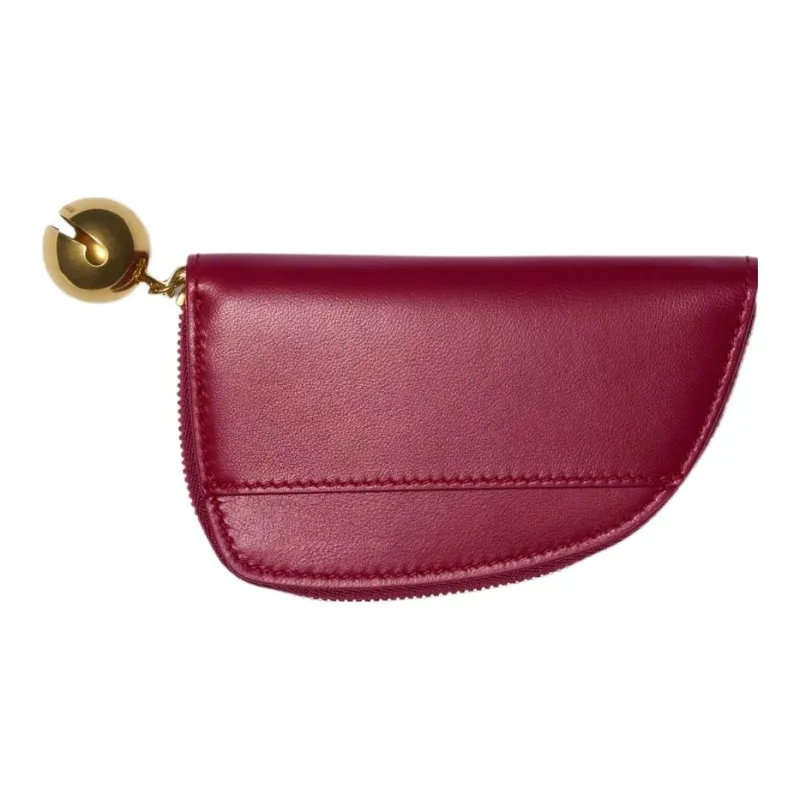 Burberry Lambskin Coin Purse Women's Raspberry Red-1