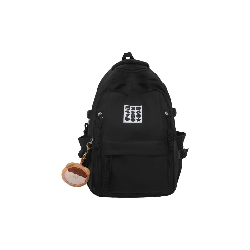 BALANG Nylon Backpack Medium Size Unisex Custard/Black/White/Pink/Light Green-3