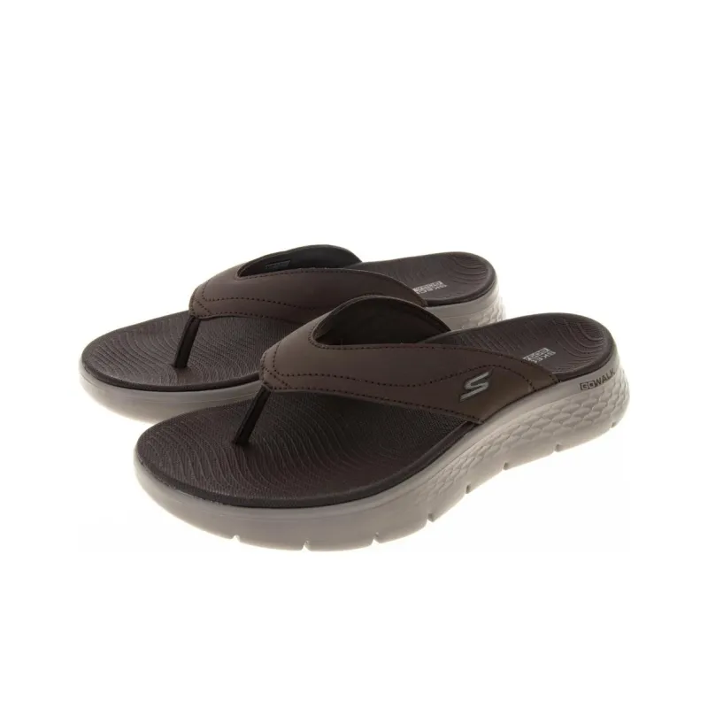 Skechers Go Walk Fle Odor Resistant, Abrasion Resistant Slippers Men's Umber-2