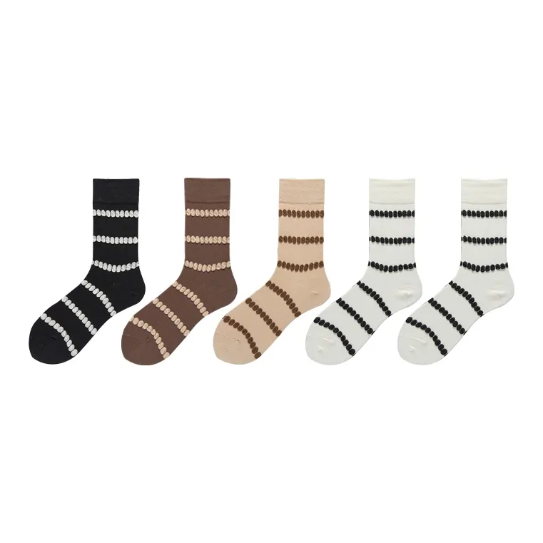 Woven Pear Mid-Calf Socks Unisex 5 Pack-0
