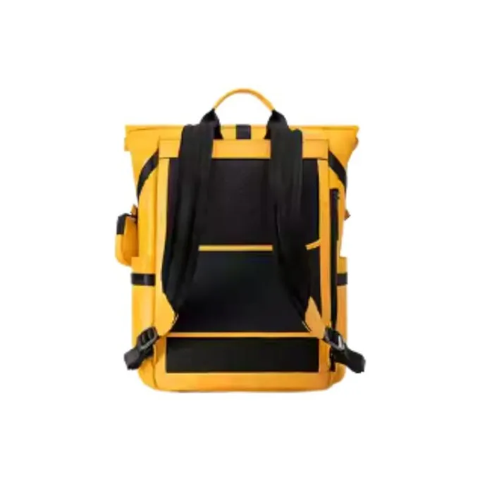 SAMSONITE Cow Leather Travel Bags Backpack Large Size Men's Yellow-3