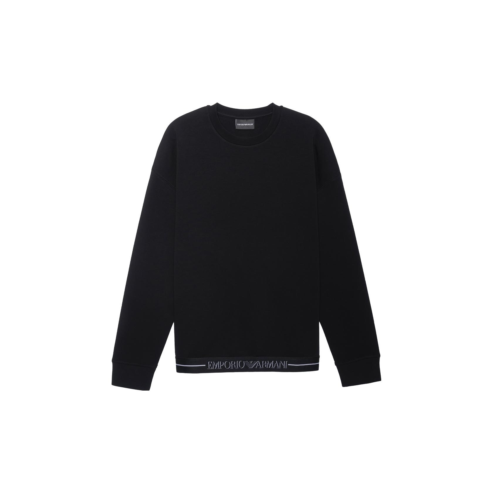 Mens black armani sweatshirt hotsell