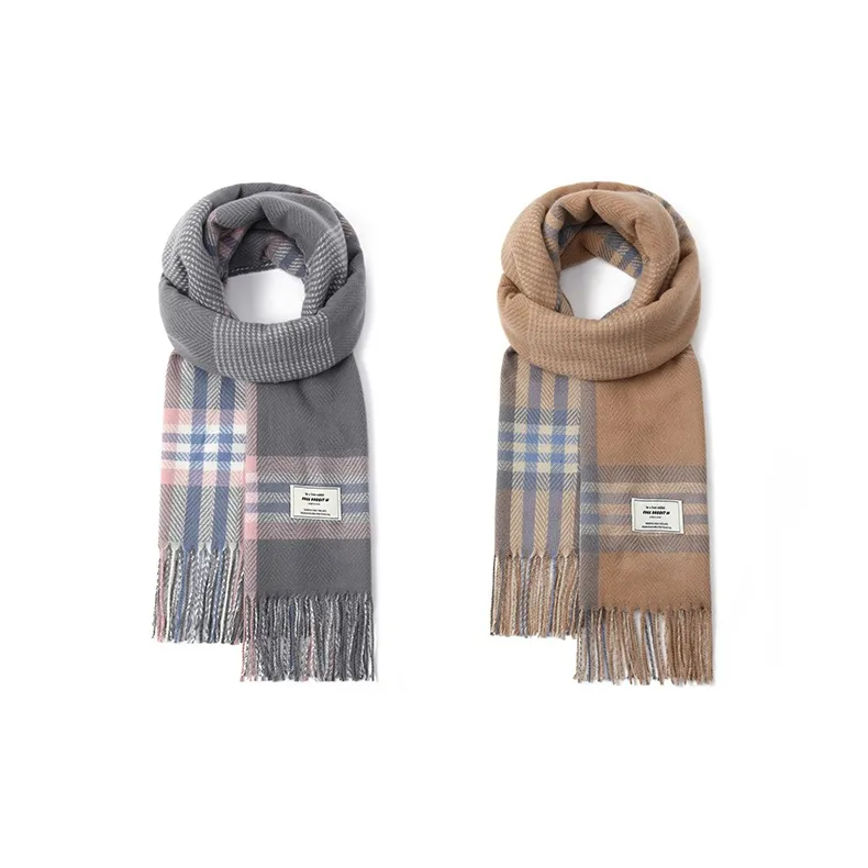 FREE RABBITⅡ Faux Cashmere Knit Scarves Unisex-17