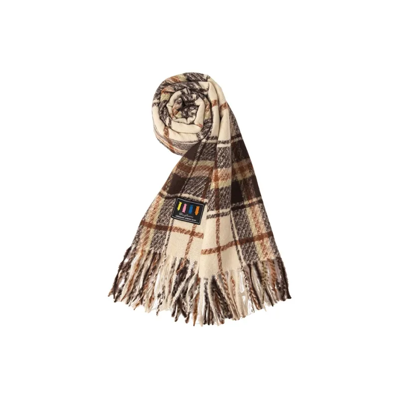 BAIJUAN Knit Scarves Unisex-2