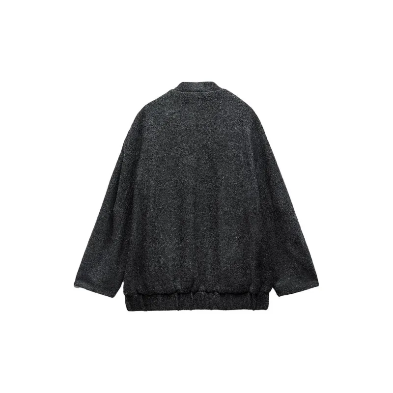 ZARA Jacket Women's Zebra Print Gray-1