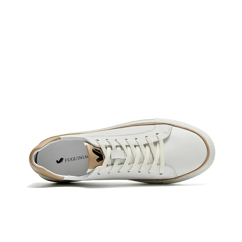 Rich Birds Low Top Skateboard Shoes Men's Ecru-2