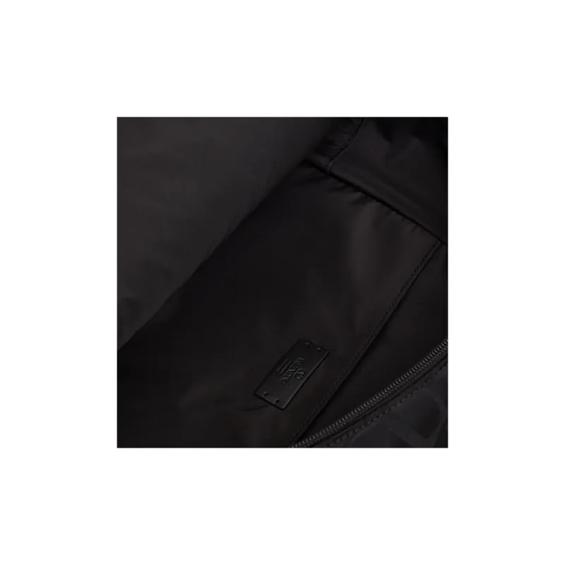 Valentino Jacquard Backpack Regular Men's Black-5