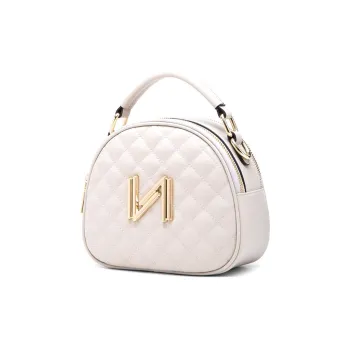 HONGU Cow Leather With Synthetic Leather Diamond Pattern Bag, Cell Phone Pouch, Handbag, Shoulder Bag Trumpets Women's