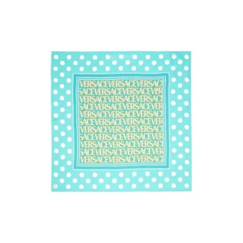 VERSACE All-Over Logo-Printed Finished Edge Scarf
