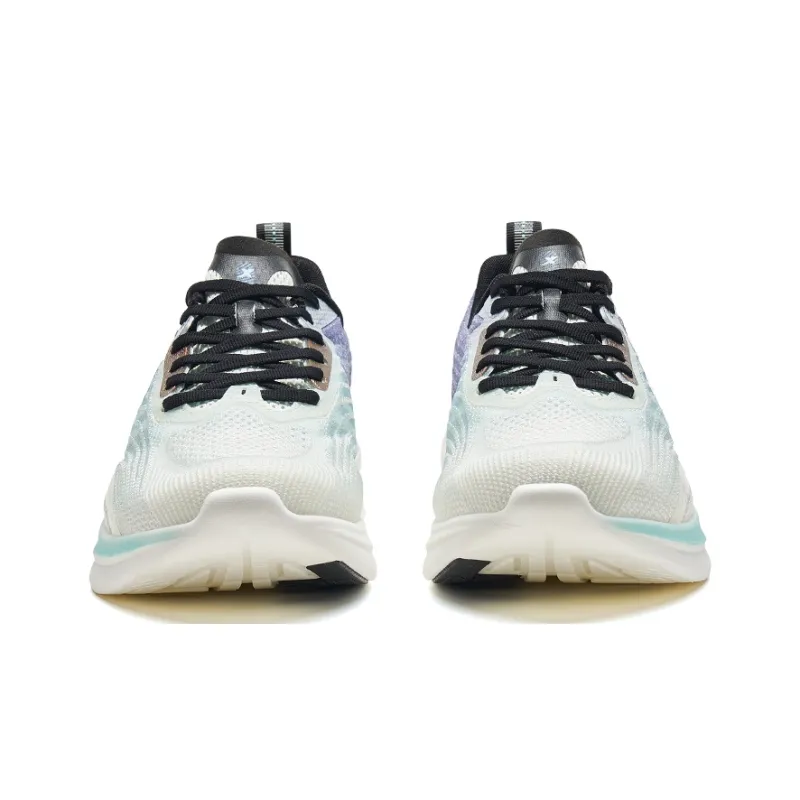 XTEP Cushioning Anti Slip And Wear Resistant Low Top Running Shoes Men's White Blue Purple-5