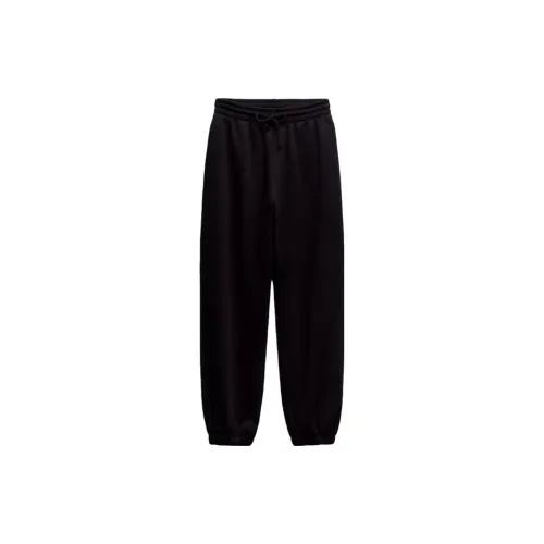 ZARA Knitted Sweatpants Women's Black