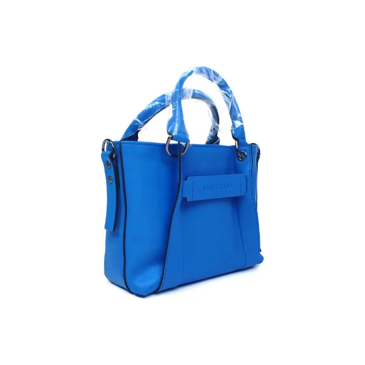 LONGCHAMP 3D Calfskin Tote Bag, Shopping Bag, Shoulder Bag, Crossbody Bag, Handbag Small Size Women's Cobalt Blue-2