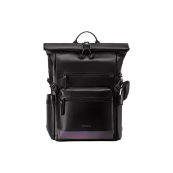 SAMSONITE Cow Leather Travel Bag Backpack Large Size Men's Black