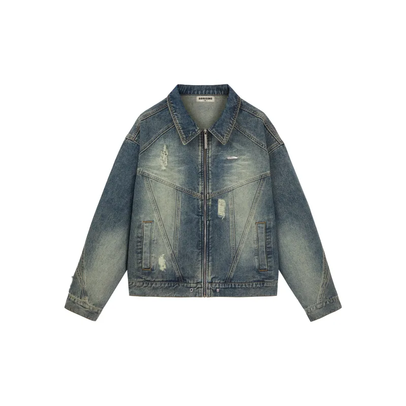 88rising Denim Jackets Unisex Washed Blue-1