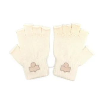 ISABEL MARANT Blaise Logo-appliqué Fingerless Gloves