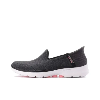 Skechers Go Walk 6 Hands Free Slip Ins Cushioned Slip Resistant Low Top Casual Shoes Women's Gray