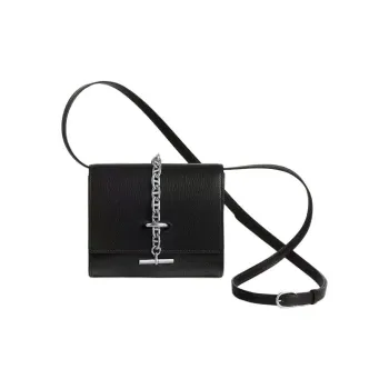 HERMES Chaine D'Ancre Chamkila Goat Skin Crossbody Bag, Wallet Women's 89 Noir Black