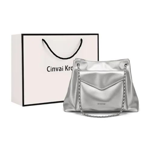 Simvay Clos Shoulder Bags Silver Includes Brand Shopping Bag