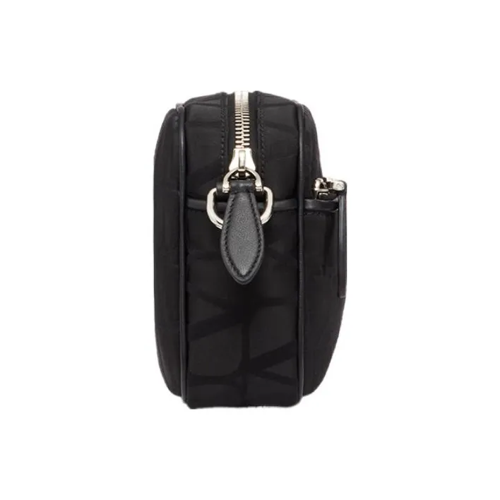 Valentino Calfskin Detail Crossbody Bag Shoulder Bag Men's Black-2