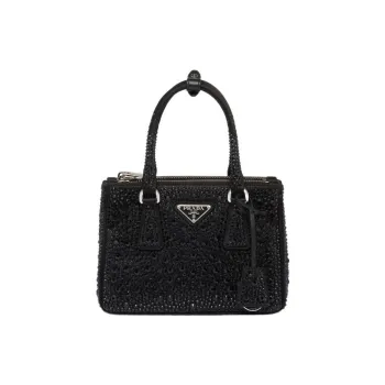 PRADA Fabric Handbag Mini Women's Black