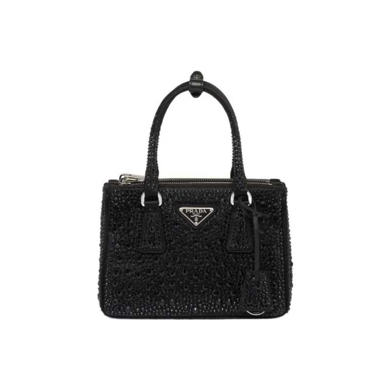 PRADA Fabric Handbag Mini Women's Black-0