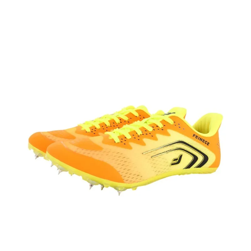 FEINECE Running Shoes Unisex Low Top Orange/Neon Green-1