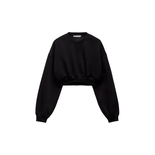 ZARA Crop Tops Women's Black