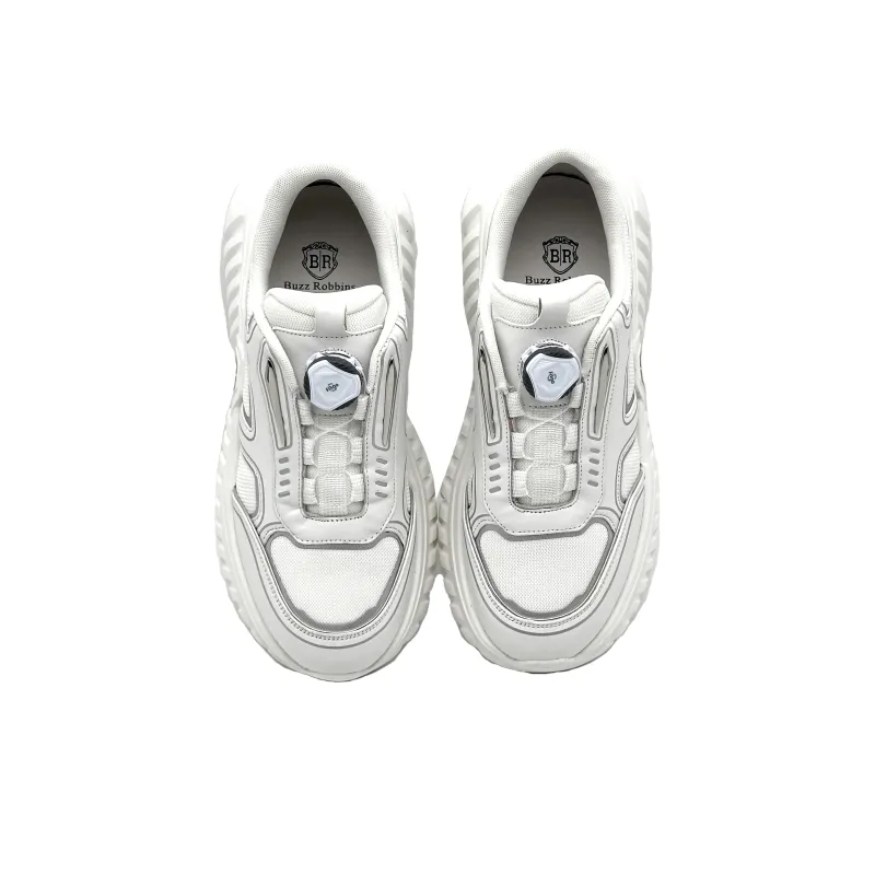 Buzz Robbins Coverage Support Wear Resistant Lightweight Breathable Low Top Casual Shoes Men's White-2