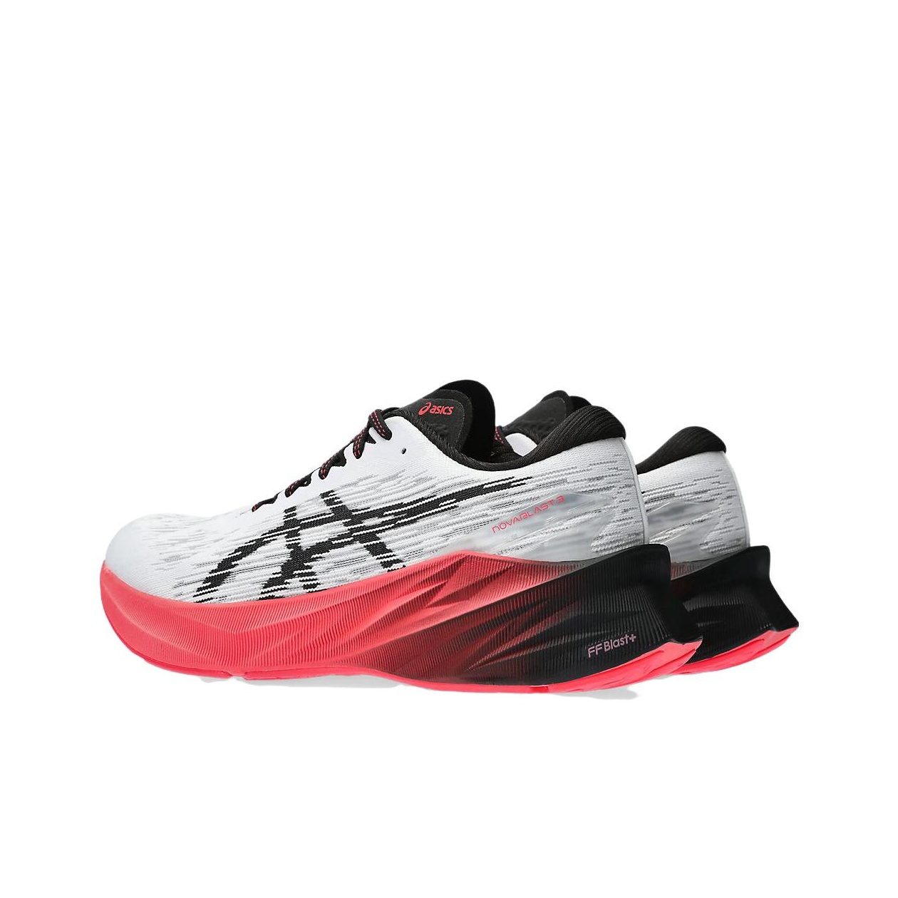 Asics Novablast 3 Wide 'White Black Electric Red' US M 10