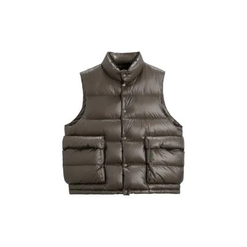 PEACEBIRD MEN Vests Unisex Coffee 1 Wide Style