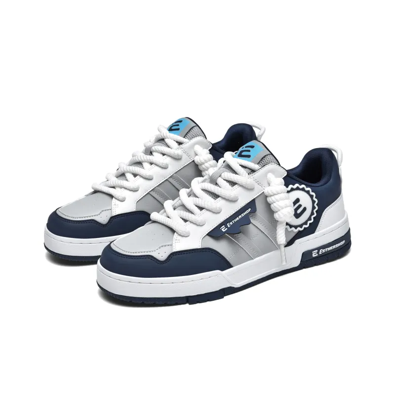 EstherShop Wear-Resistant Slip-Resistant Low-Top Skateboard Shoes Unisex-8