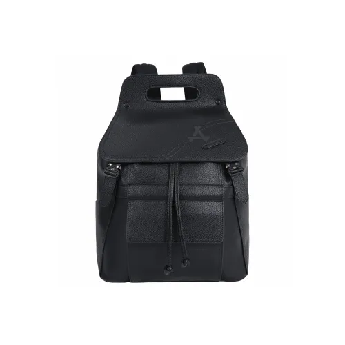 KONADCT Microfiber Synthetic Leather Flap Leather AllSaints For Business And Laptop Large Size Unisex Black