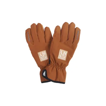 LiNing Fabric+Synthetic Leather Sports Gloves Unisex Fox Brown