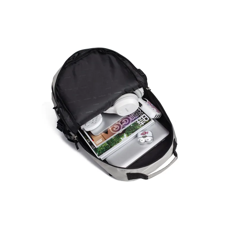 NOT ME Polyester Backpack Regular Unisex Gray Black-4