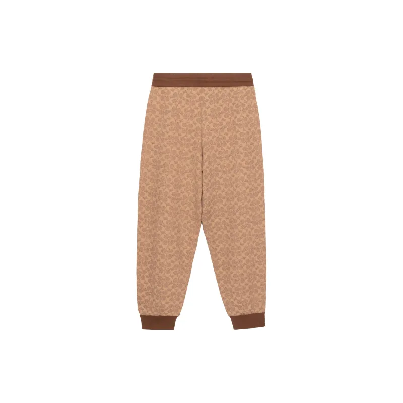 COACH SS23 Knitted Sports Pants Women's Khaki-1
