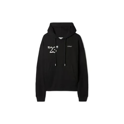 OFF-WHITE KIT Text-print Cotton Hoodie