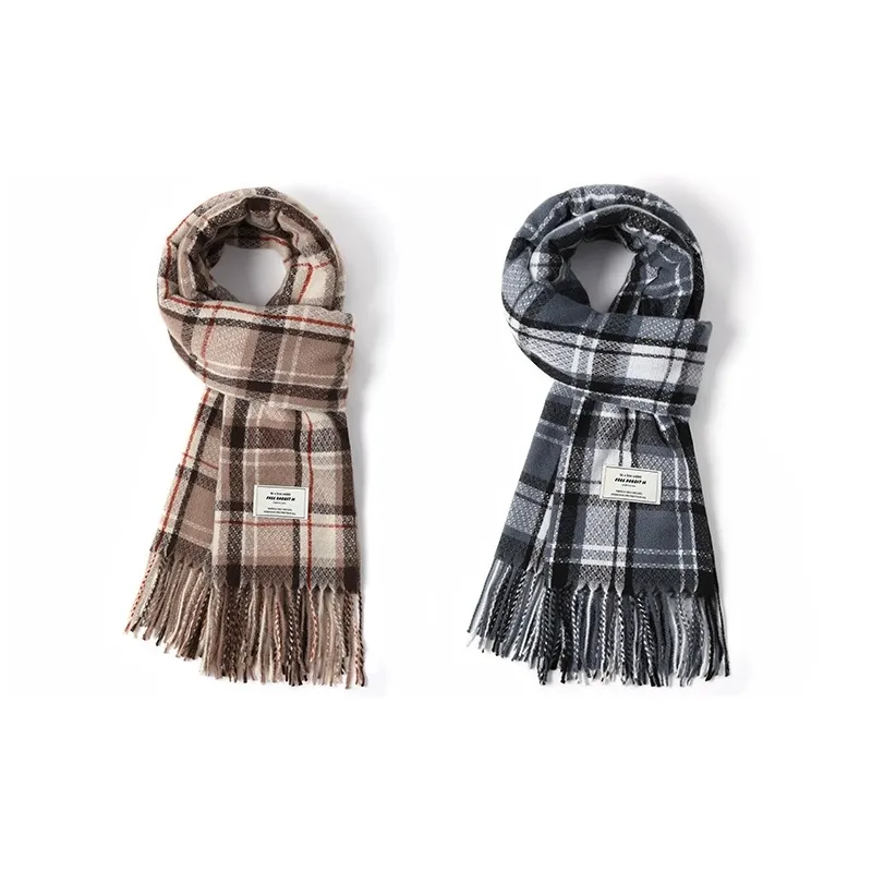 FREE RABBITⅡ Faux Cashmere Knit Scarves Unisex-14