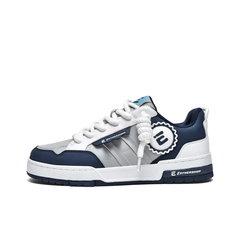 EstherShop Wear-Resistant Slip-Resistant Low-Top Skateboard Shoes Unisex-6