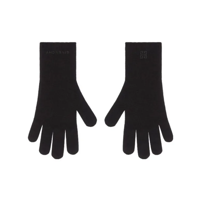 GIVENCHY Knit Gloves Men's Black-0