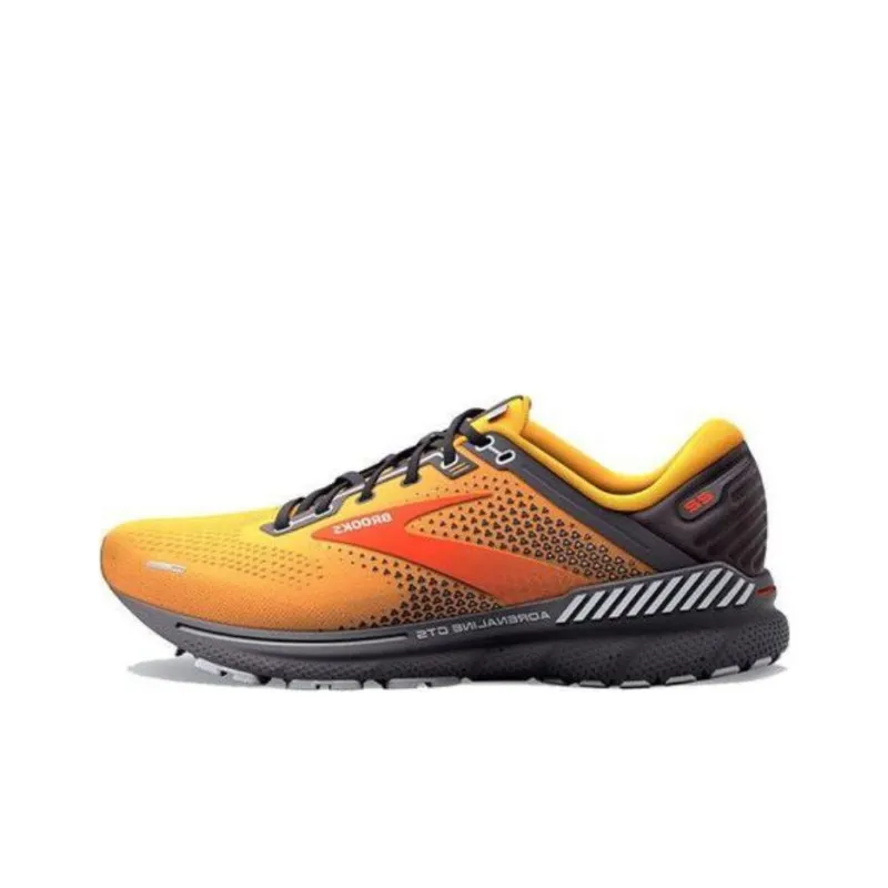 Brooks Adrenaline GTS Durable Breathable Low-Top Running Shoes Men's Orange-0
