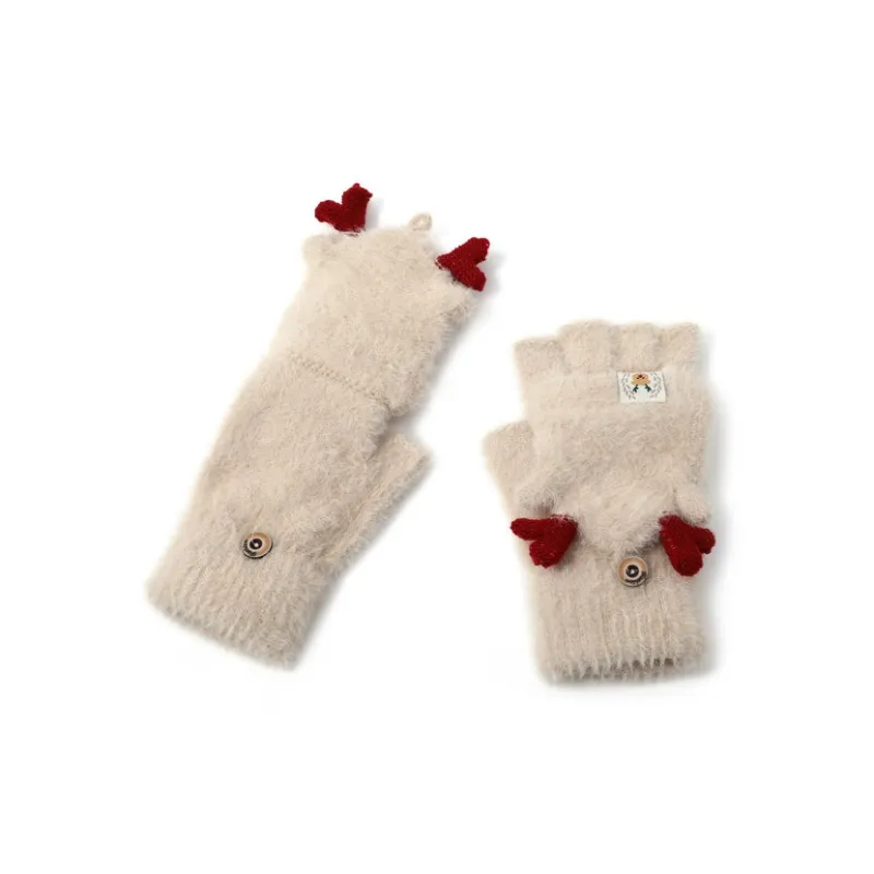 FREE RABBITⅡ Plush Warm Half Sleeve Set Unisex-6