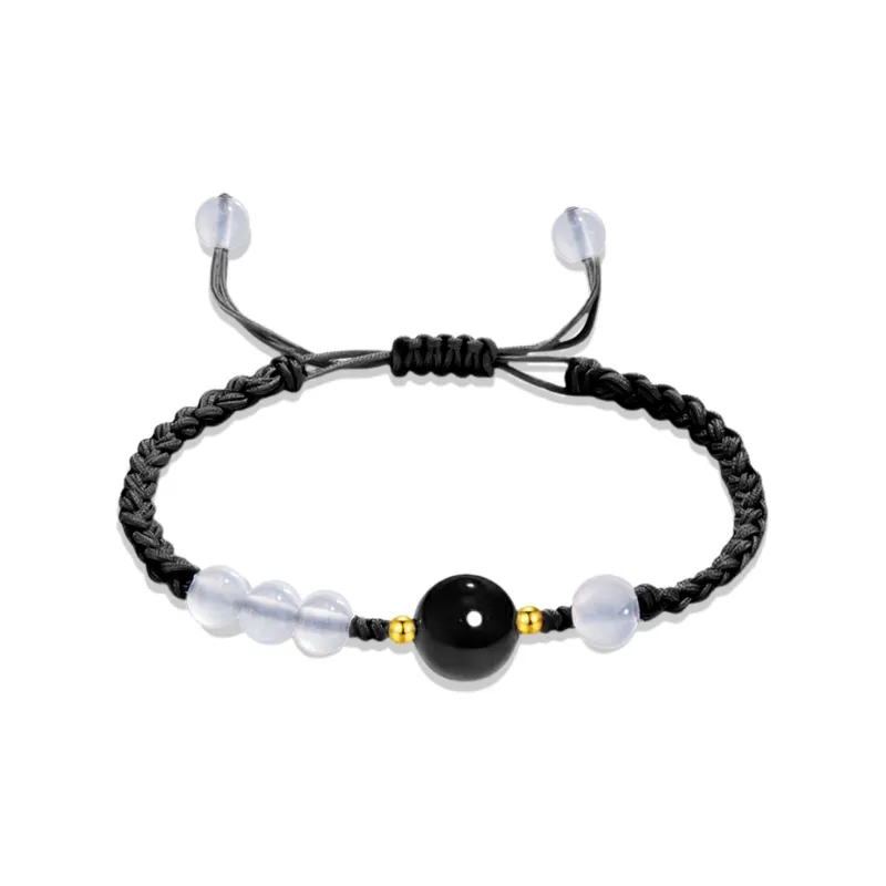 MIDNIGHT MOMENT Agate Jade Bracelet/Anklet Unisex-4