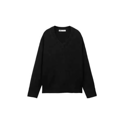 ZARA Cashmere Sweaters Women's Black