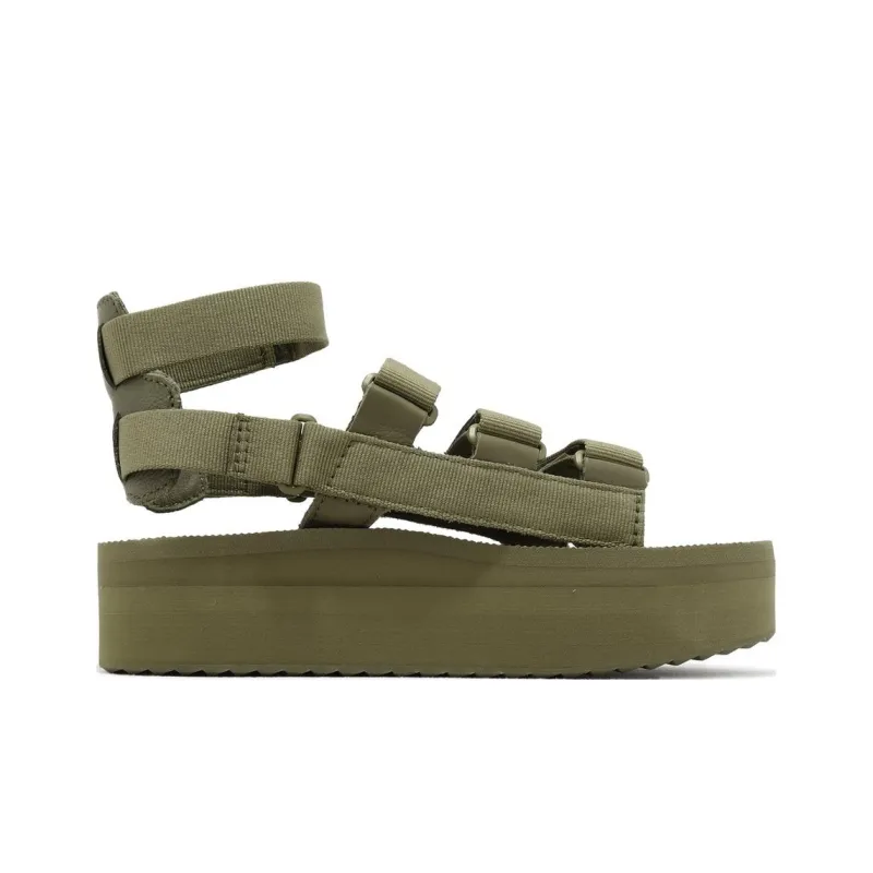 Teva Flatform Mevia Beach Sandals Women's Green-1